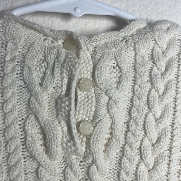 Polo Ralph Lauren cream cable sweater dress - Picture 5 of 6